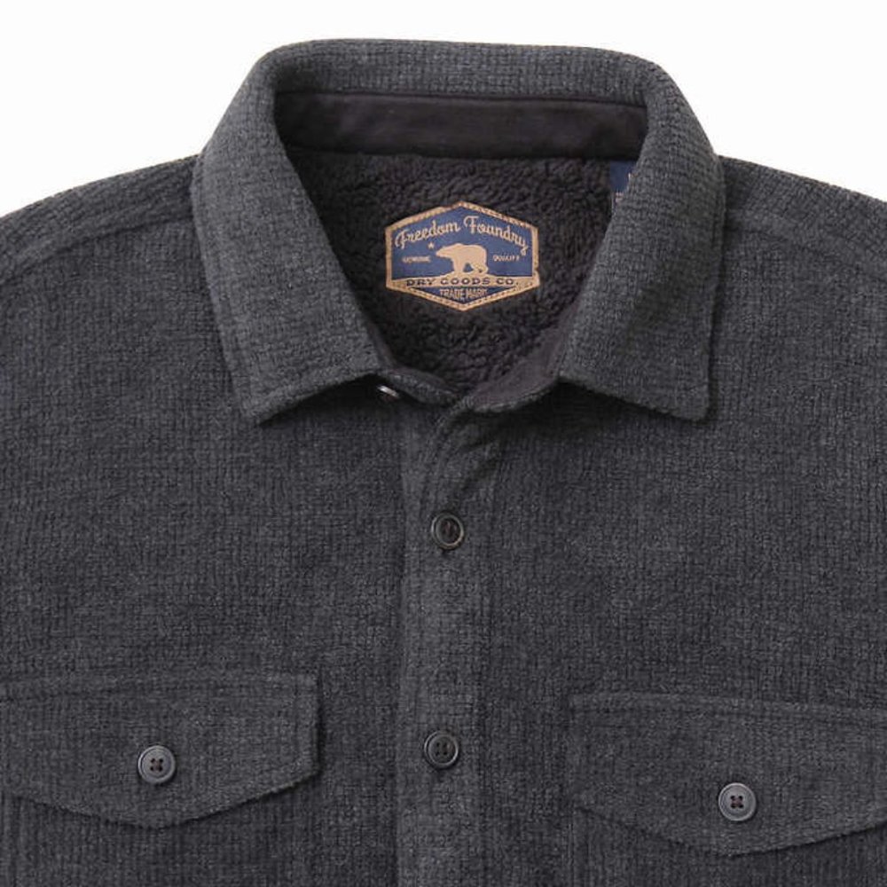 Freedom Foundry Men’s Fleece Shirt Jacket - Picture 2 of 4